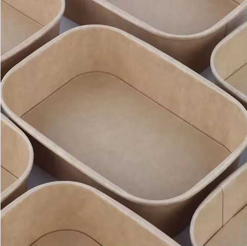 Food Packaging Paper Take Away Box Waterproof And Oil Proof Aluminum Foil Disposable Lunch Box Ideal For Catering And Takeout Services