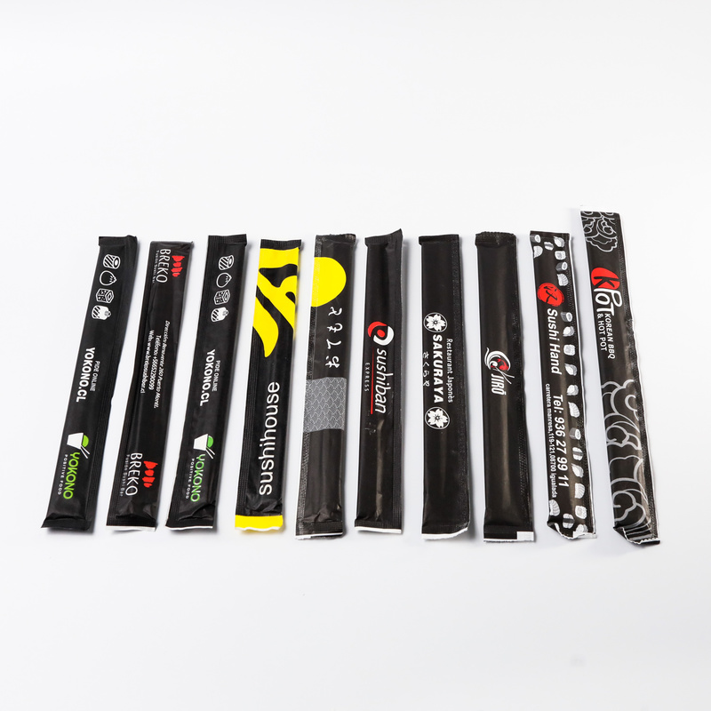 Disposable Bamboo Chopsticks Made in Hunan factory halp paper wrap twins tensog round chopsticks