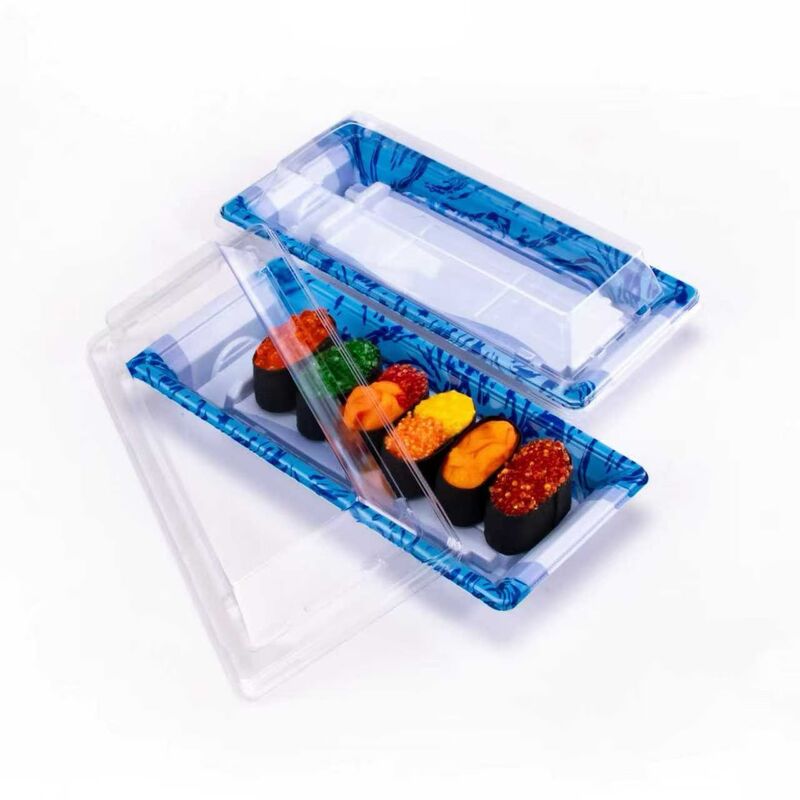 Plastic with Clear Lid /Anti-fog lid Disposable Sushi Box Food Grade Takeaway Container