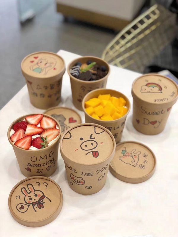 라운드 크라프트 지 32 온스 Eco 테이크아웃식음식 컨테이너