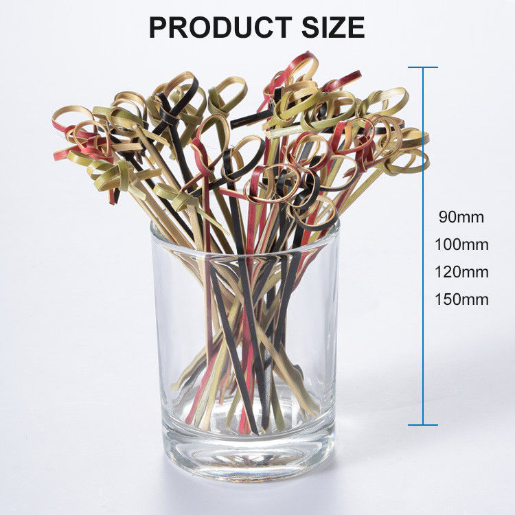 버릴 수 있는 주문 제작된 로고 2.5 밀리미터 대나무 무리 꼬챙이