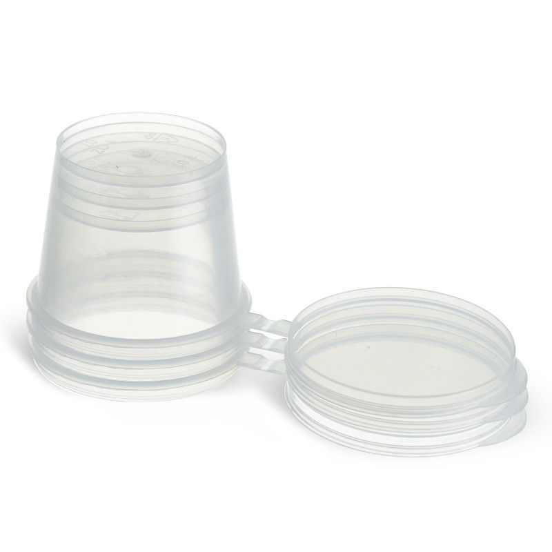 뚜껑을 가진 50ml 둥근 명확한 소형 소스 컵 PP 플라스틱 소스 컵