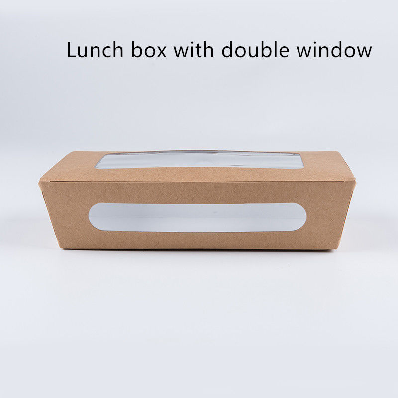 PET 윈도우와 1200 밀리람베르트 337 380 400gsm 크라프트 지 도시락
