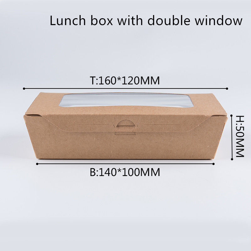 PET 윈도우와 1200 밀리람베르트 337 380 400gsm 크라프트 지 도시락