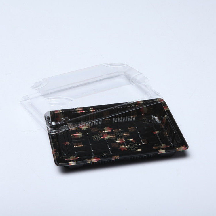 반대 안개 Lid와 재활용할 수 있는 버릴 수 있는 플라스틱 회초밥 트레이 OEM