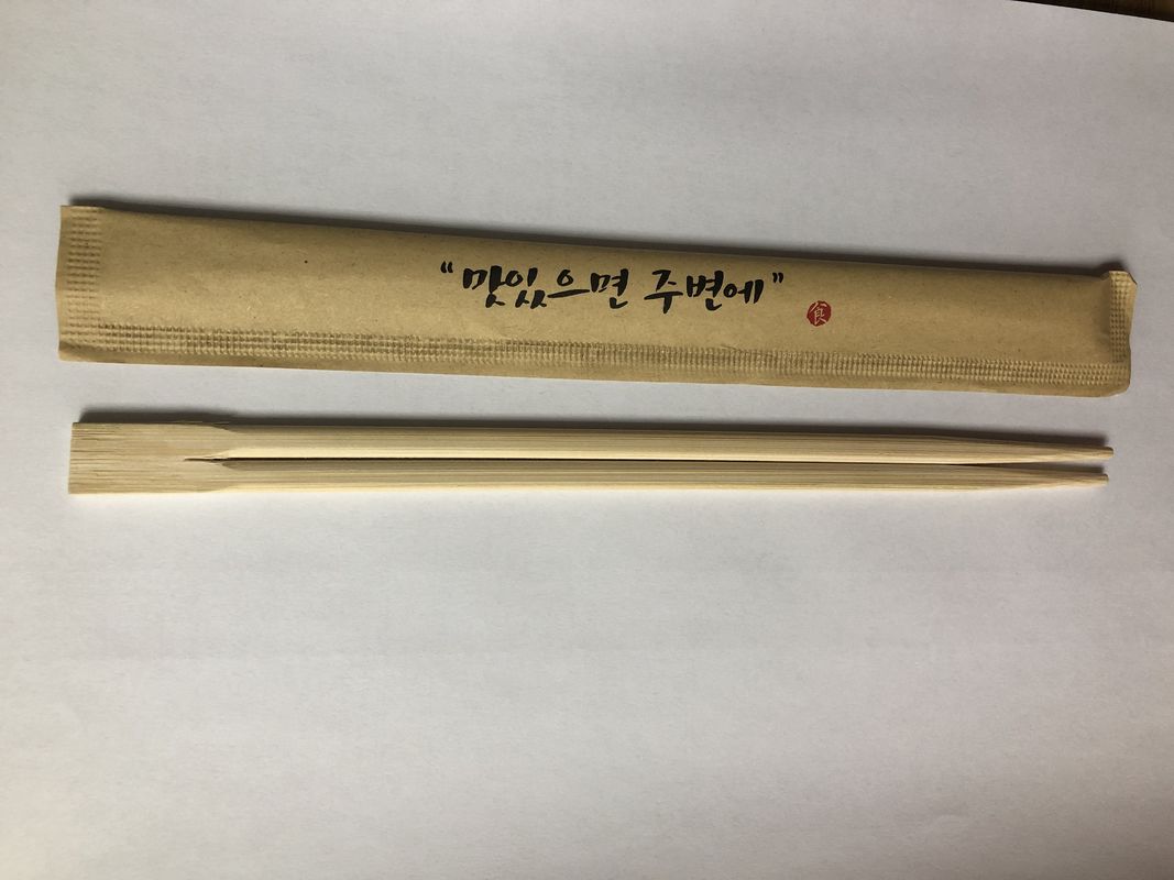 크라프트지 종이 포장과 버릴 수 있는 대나무 Eco 우호적 젓가락