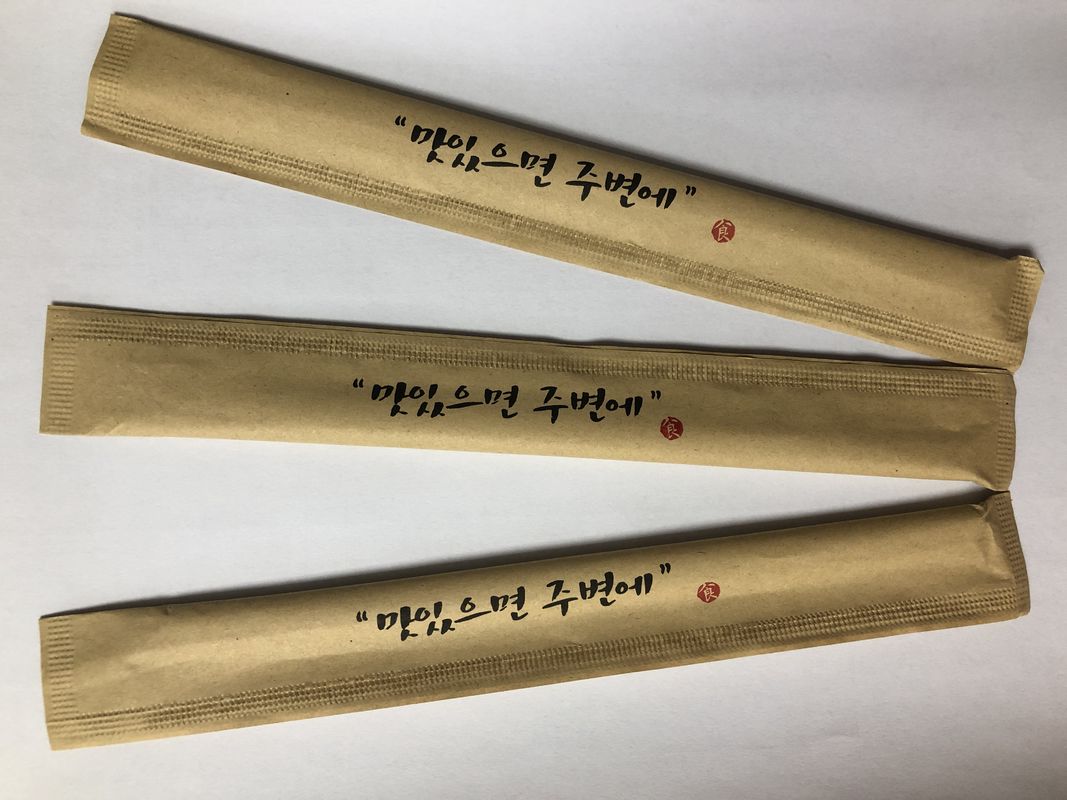 크라프트지 종이 포장과 버릴 수 있는 대나무 Eco 우호적 젓가락
